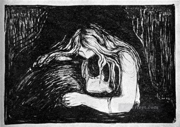  1902 Obras - vampiro ii 1902 Edvard Munch
